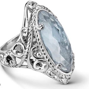 Carolyn Pollack Blue Topaz ring.